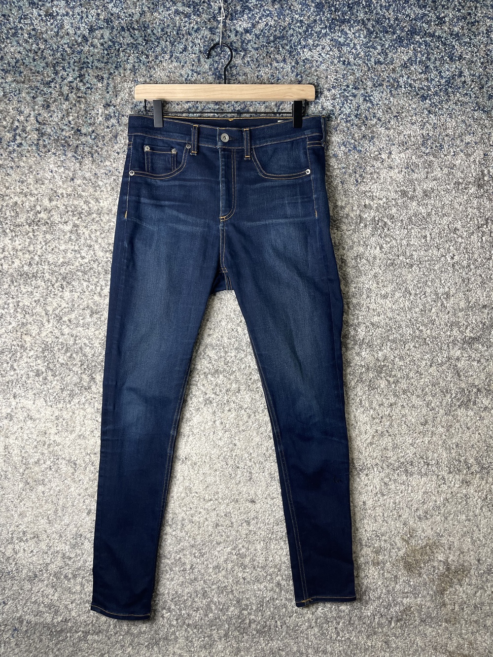 Rag & Bone Jeans Womens 29 Blue High Rise Ankle Skinny Stretch Denim Made USA